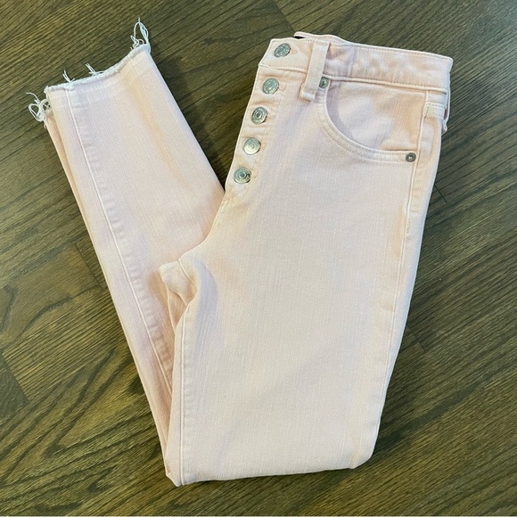 Veronica Beard Debbie 10" Button fly  Skinny Jeans Size 26 - Picture 3 of 13